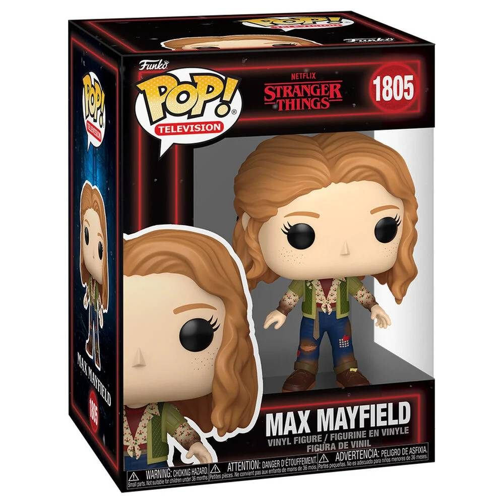 Figura de vinilo Funko Pop! de Max Mayfield de Stranger Things, número 1805, en su caja original sin abrir.