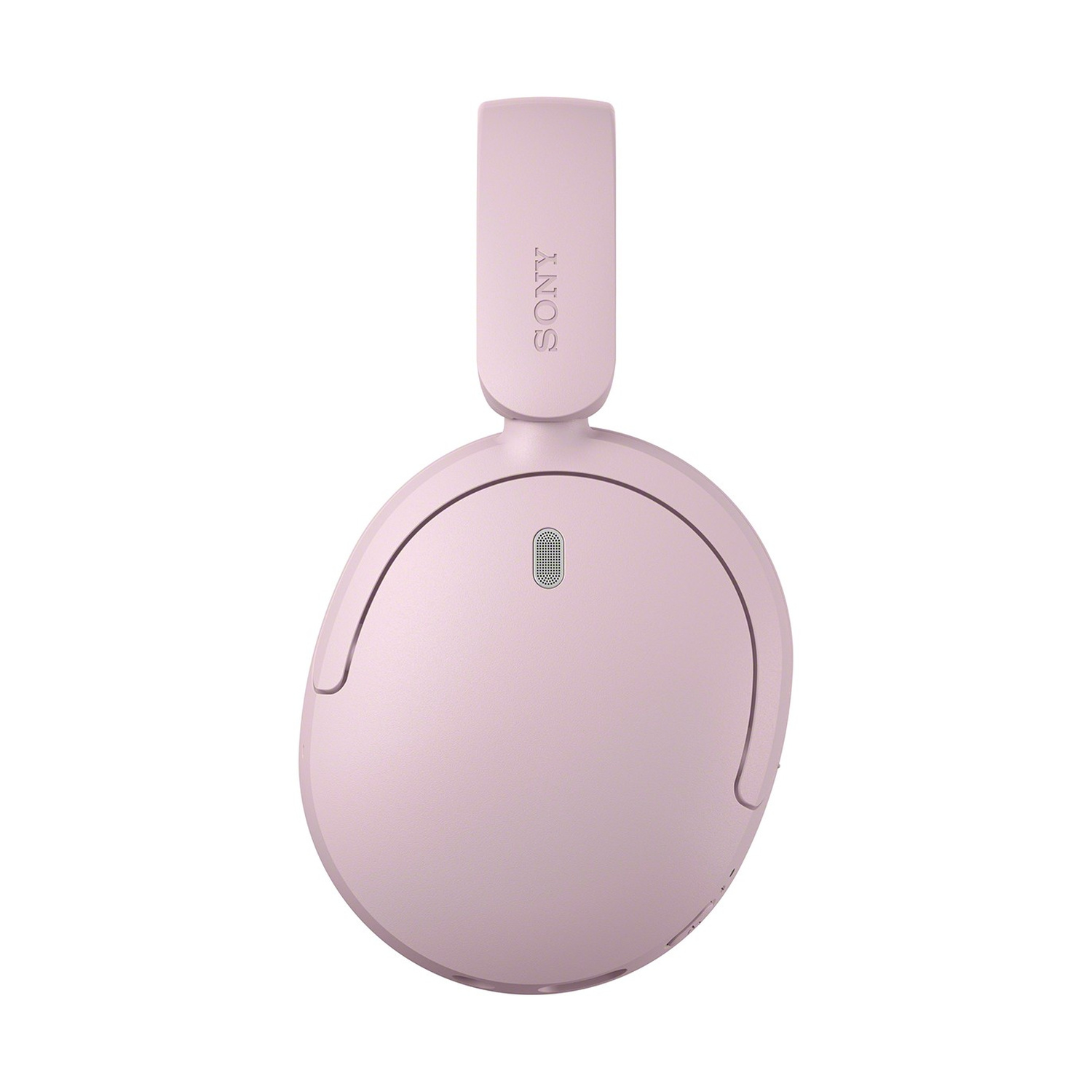 Cuffie over-ear Sony rosa con microfono su sfondo bianco.