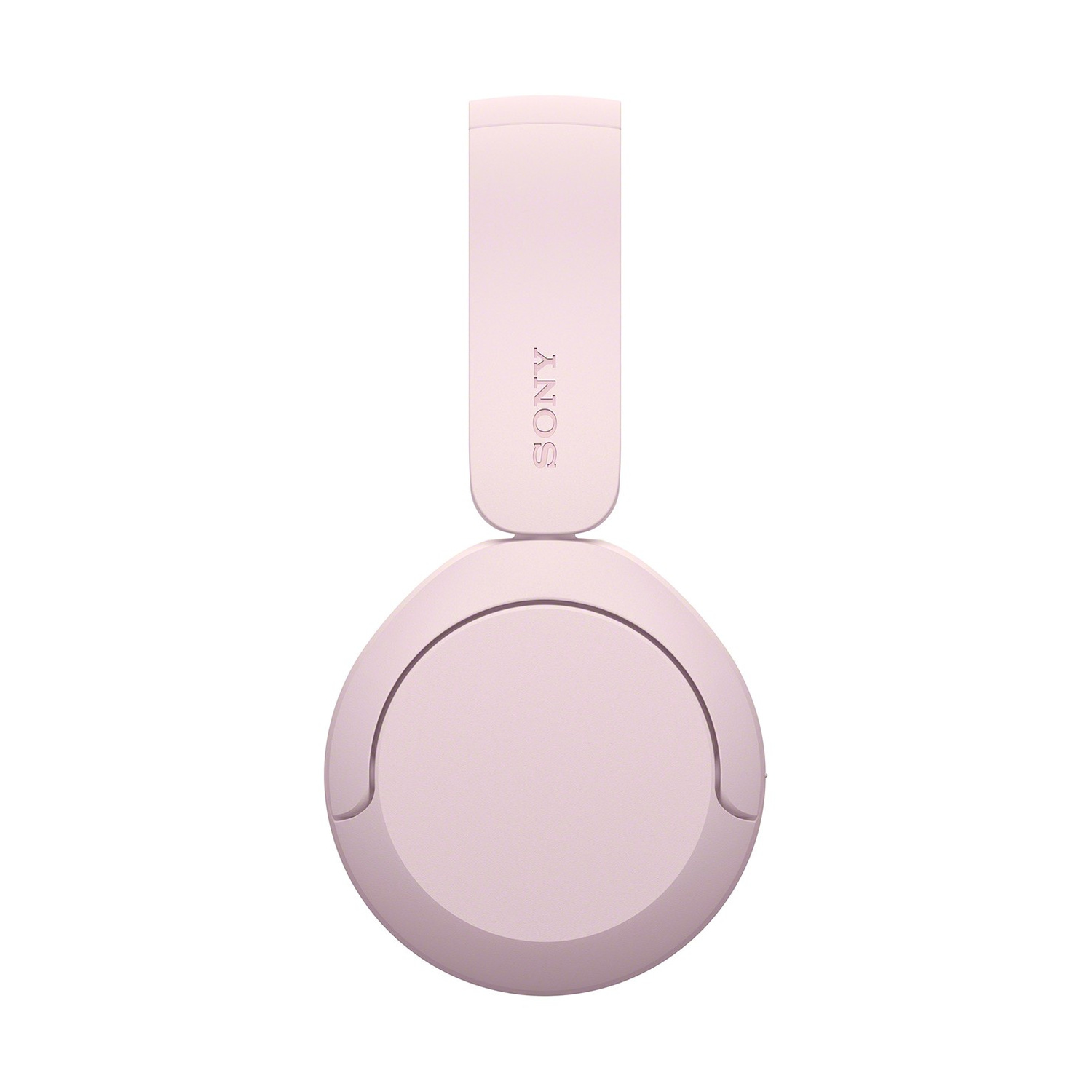 Cuffie on-ear Sony rosa di profilo su sfondo bianco.