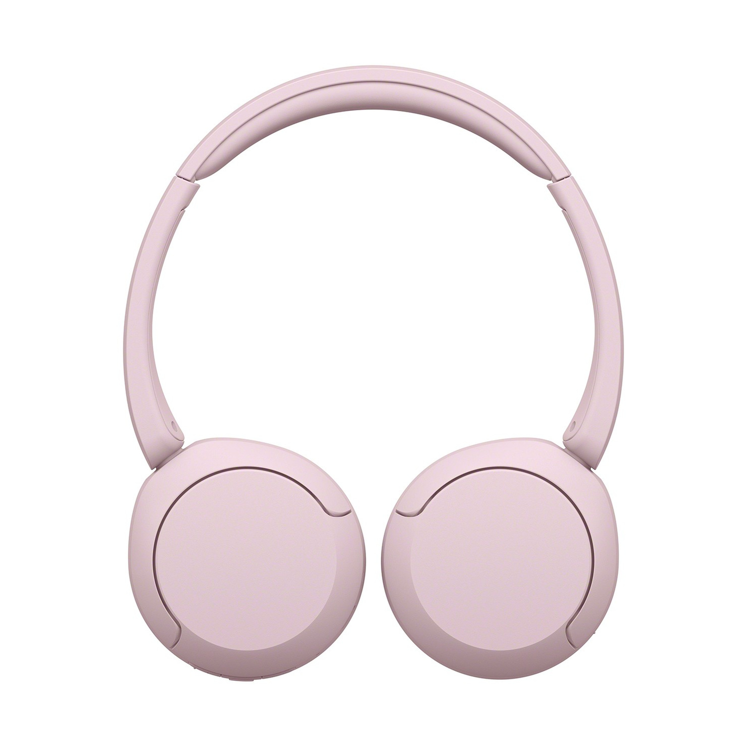 Cuffie on-ear wireless rosa su sfondo bianco.