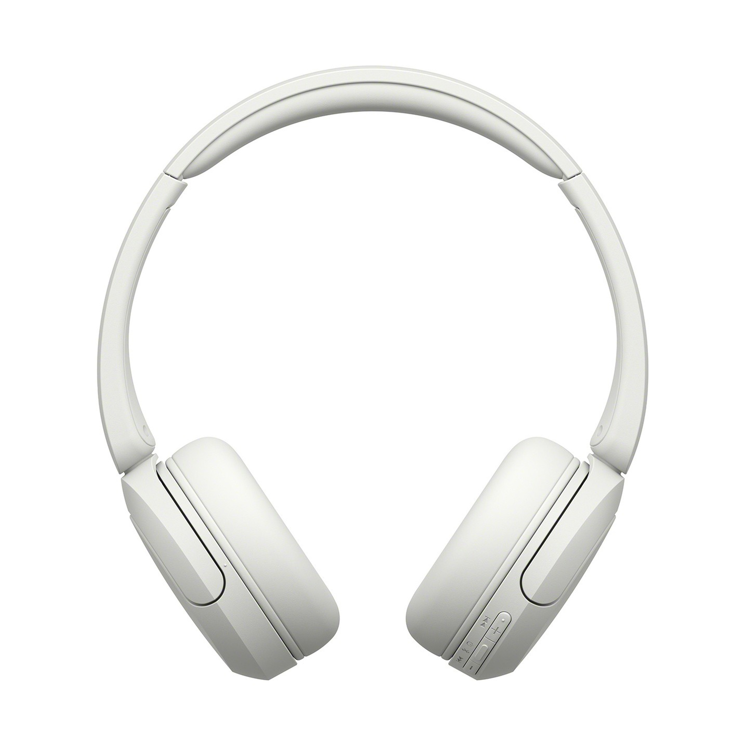 Cuffie over-ear bianche con padiglioni e archetto imbottiti su sfondo bianco.