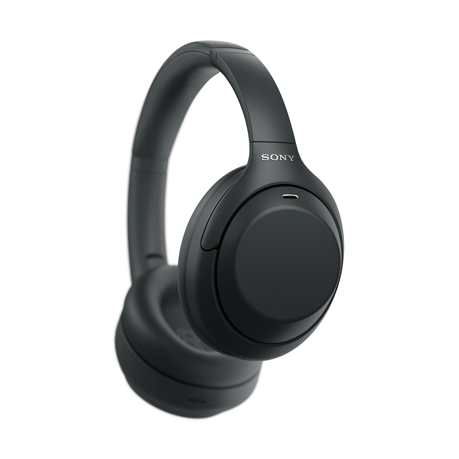 Cuffie over-ear Sony nere su sfondo bianco.