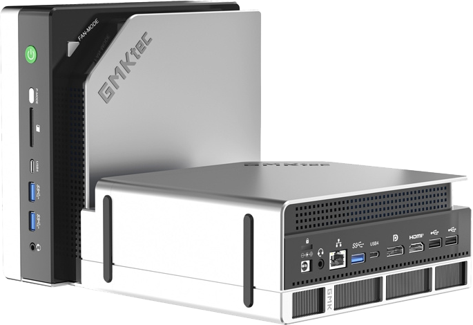 GMKTEC MINIPCRYZM128RAM2048 Ezüst MiniPC (Ryzen AI Max+/128GB/2048 GB SSD/Win11P)