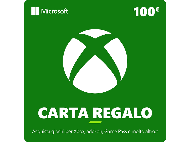 Xbox Gift Card [Valore: 100 euro] Digitale - Per l'Italia