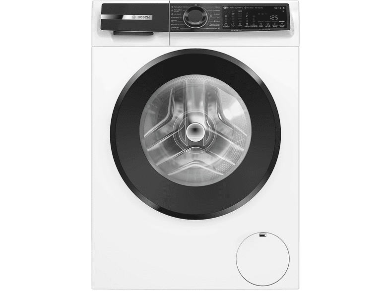BOSCH WNG25401IT LAVASCIUGA, Caricamento frontale, capacità lavaggio 10,5 kg, asciugatura 6 13 programmi, Profondità 59 cm, BIANCO, Classe A