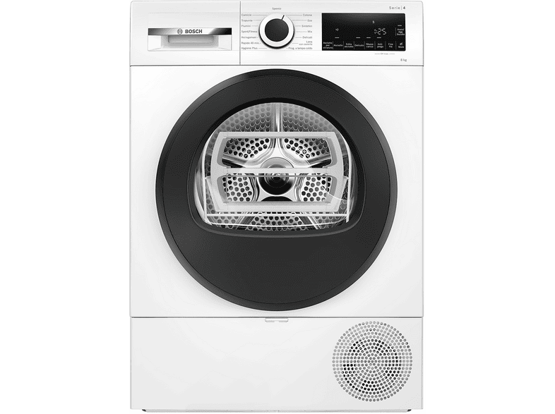 ASCIUGATRICE BOSCH WQA23302IT A pompa di calore, 8 kg, profondità 61,3 cm, 64 dB(A), BIANCO, Classe