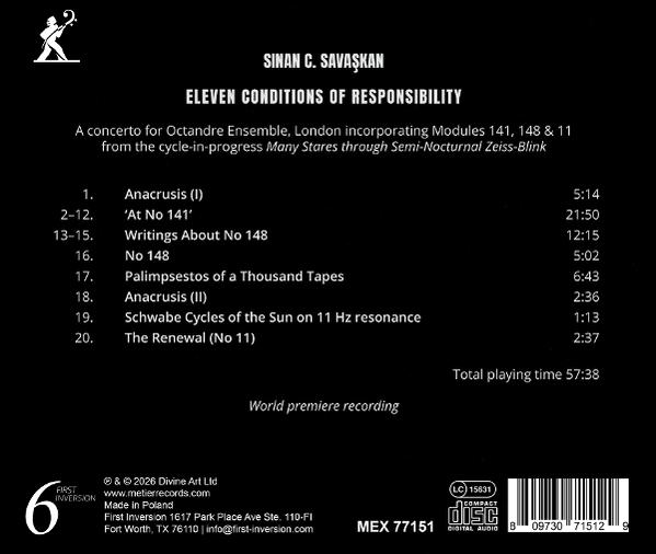 Rückseite einer Musik-CD mit trackliste auf schwarzem Hintergrund mit weißem Text.
