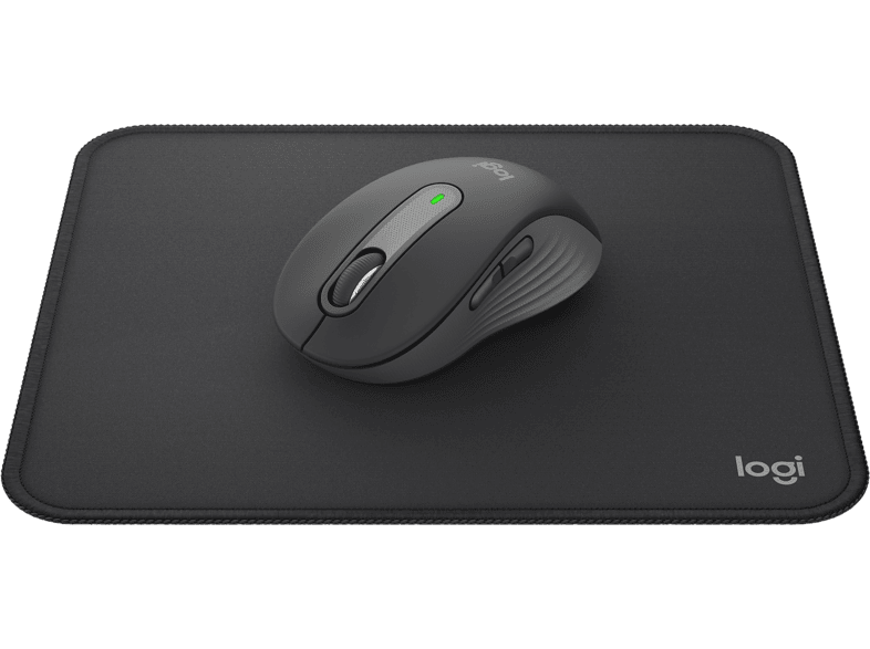 Logitech Signature M650 Met Muismat Draadloos Muis Met Ergonomische Vorm Graphite