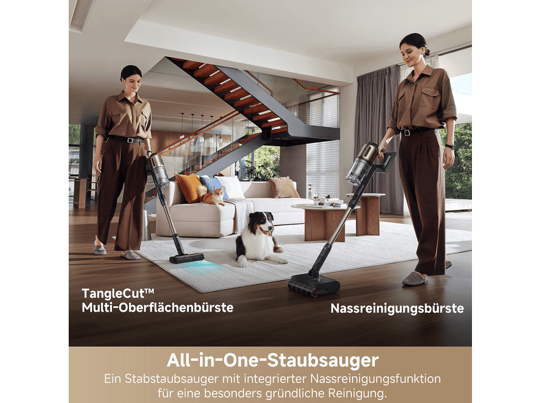 Dreame Z30 Pro Aqua Stielsauger (0,6 l, Akkulaufzeit: 90 min, Schwarz) — Foto 4 von 5