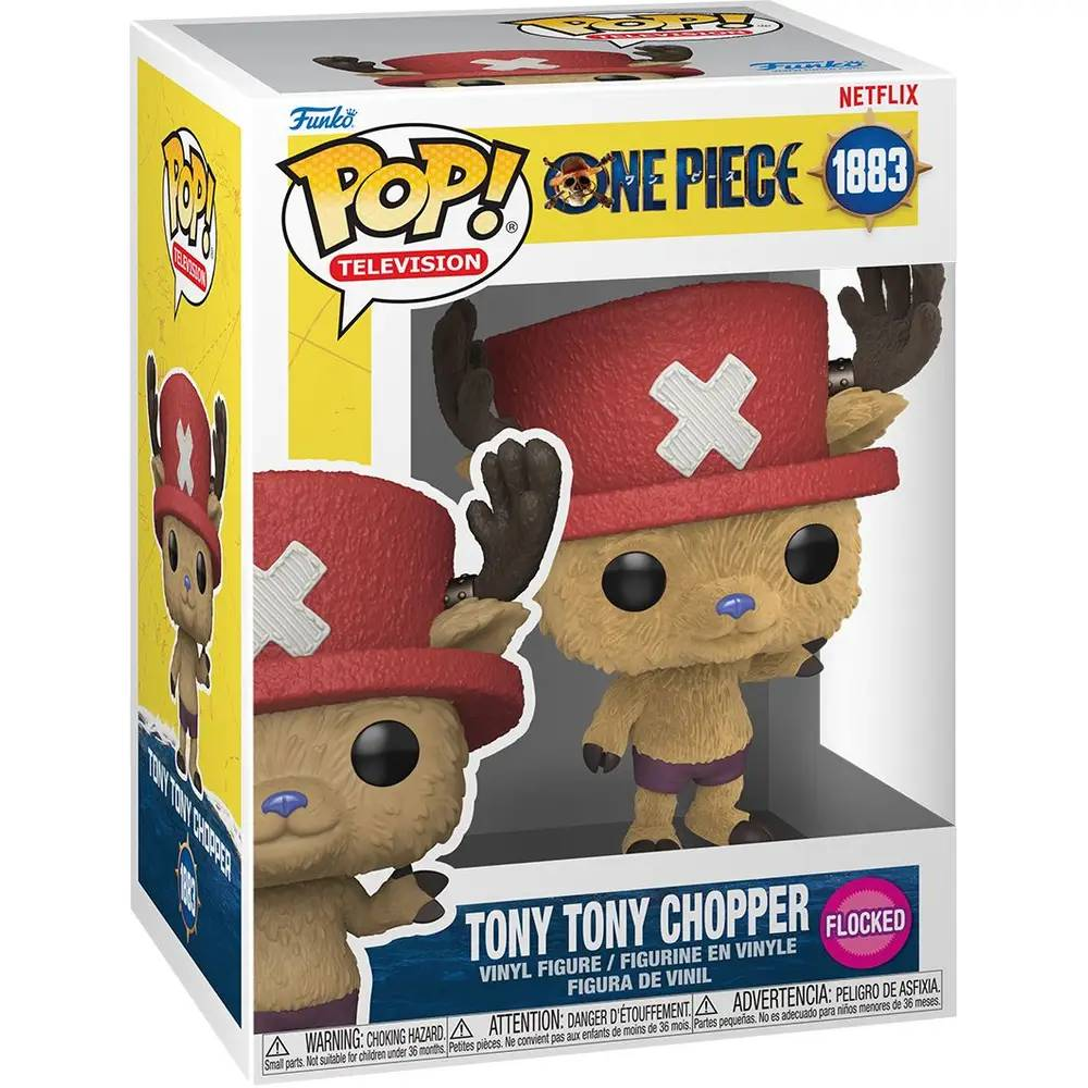 Caja de Funko Pop con la figura de Tony Tony Chopper de One Piece Netflix.