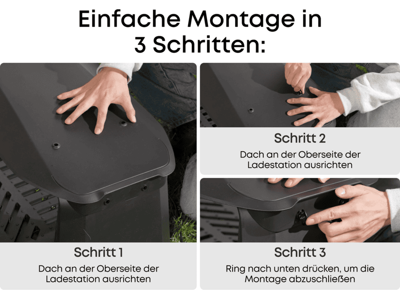 Anker Eufy C15, Mähroboter inkl. Garage, 500 m², Schnittbreite: 180 mm — Foto 4 von 5