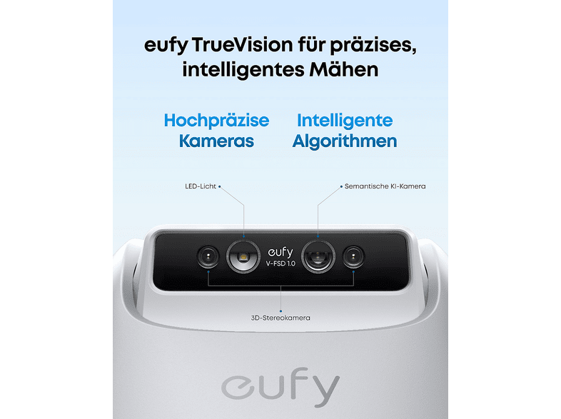 Anker Eufy E15, Mähroboter inkl. Garage, 800 m², Schnittbreite: 203 mm — Foto 3 von 5