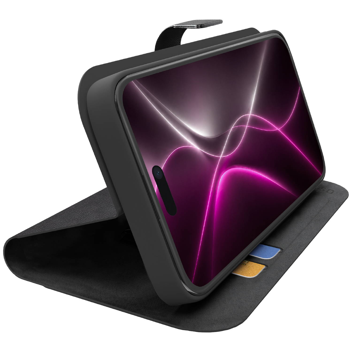 SBS Wallet Smart Telefoonhoesje voor Apple iPhone 18 Pro Max Zwart