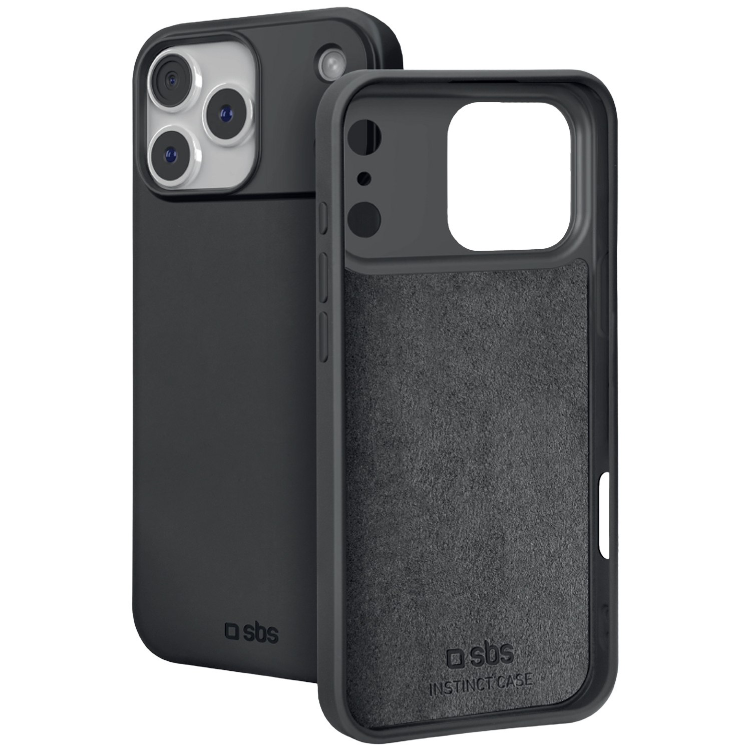 SBS Instinct Cover Telefoonhoesje voor Apple iPhone 18 Pro Zwart