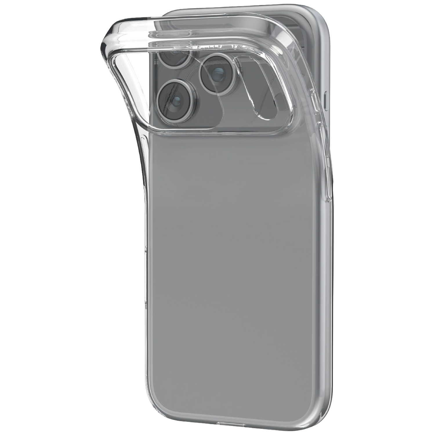 PURO 0.3 Nude Cover Telefoonhoesje voor Apple iPhone 18 Pro Max Transparant