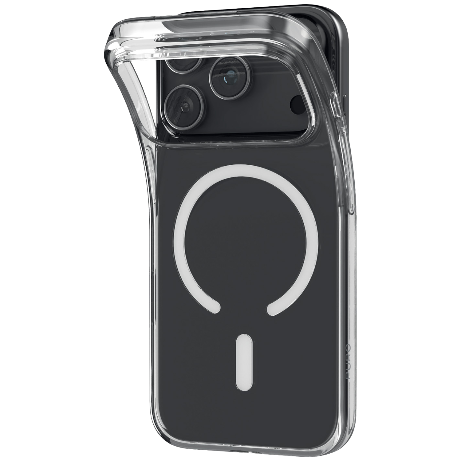 PURO GRS 0.3 Cover Magsafe Telefoonhoesje voor Apple iPhone 18 Pro Transparant
