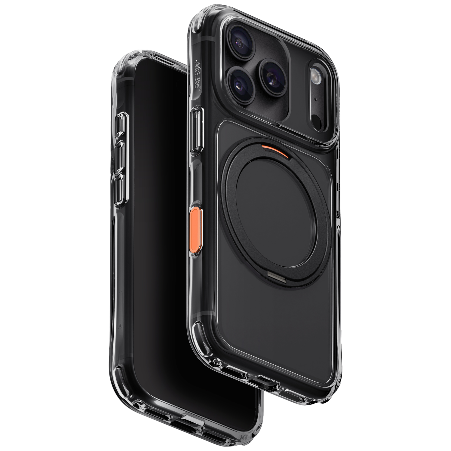 UNIQ SWIVIX with 360 rotating kickstand Telefoonhoesje voor Apple iPhone 18 Pro Zwart