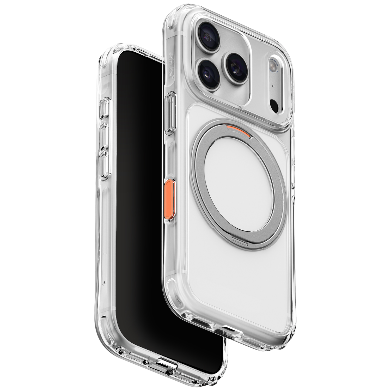Uniq Swivix With 360 Rotating Kickstand Telefoonhoesje Voor Apple Iphone 18 Pro Transparant