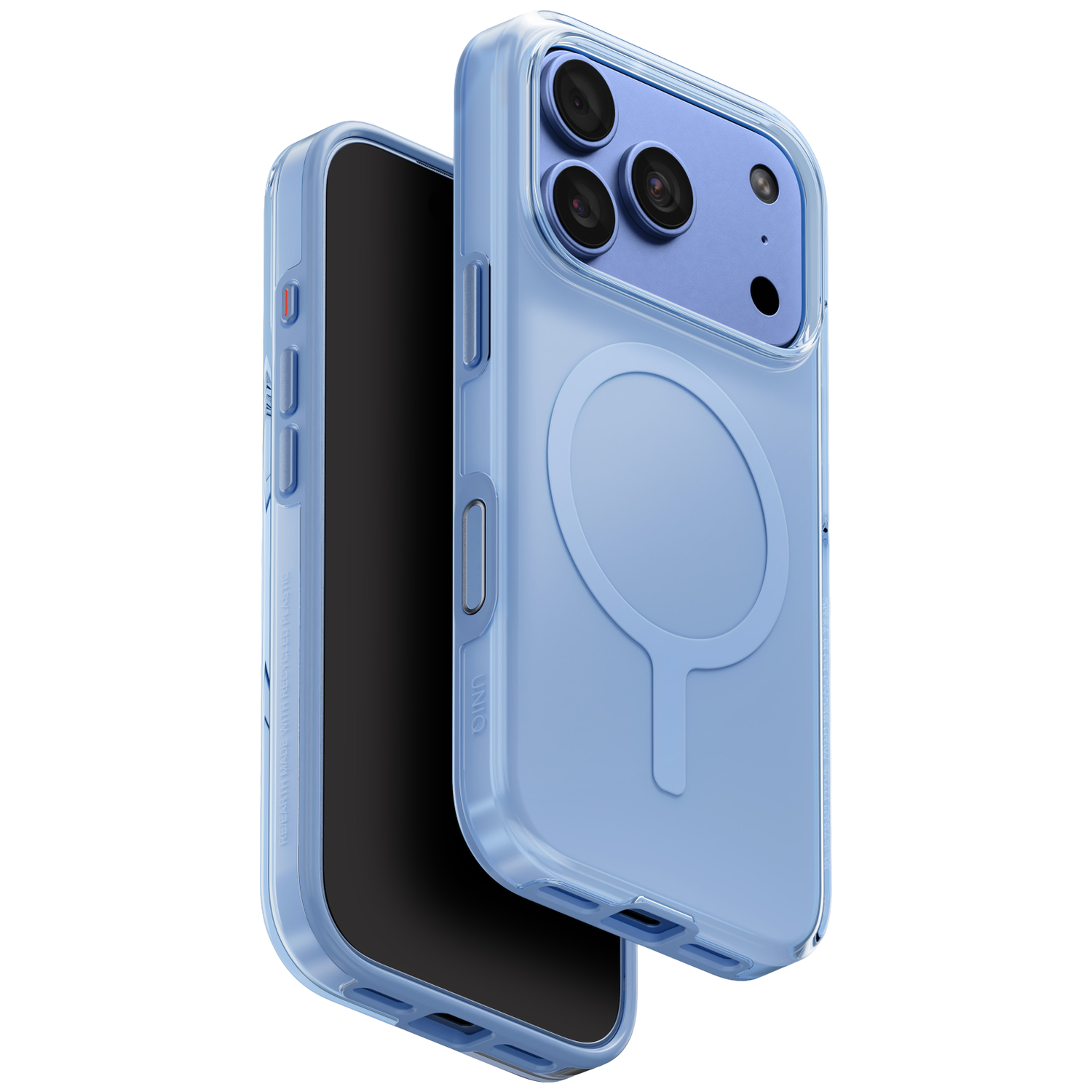 Uniq Maglick Charging Clario (eco) Telefoonhoesje Voor Apple Iphone 18 Pro Blauw