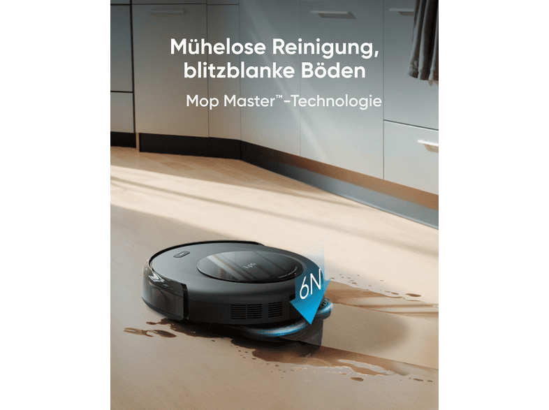 Anker Eufy Omni C20 Saug- und Wischroboter (Schwarz, Laufzeit: bis zu 121 min., mit Absaugstation) — Foto 3 von 5