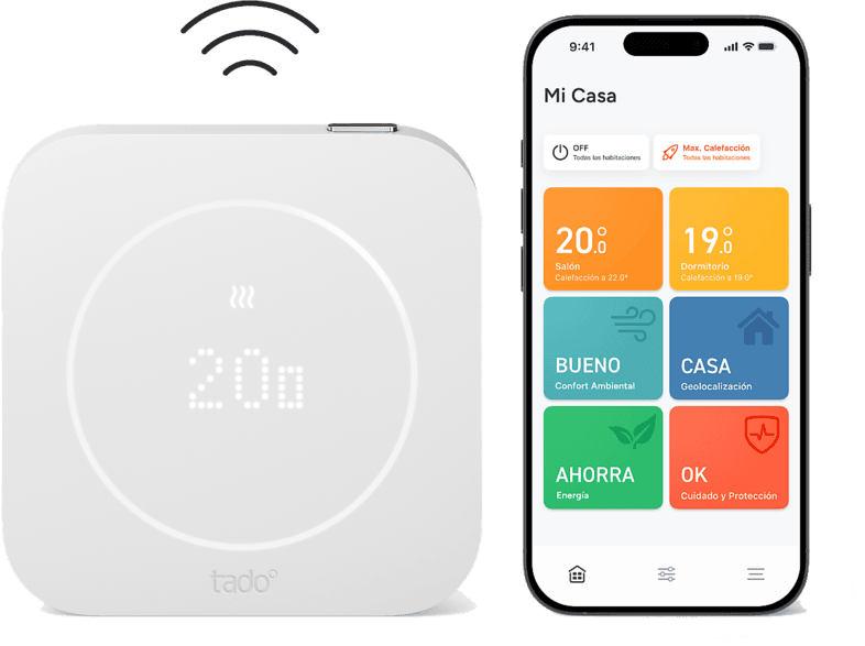 Sensor de temperatura - tado X(2ª gen.), Control preciso, Manejo intuitivo, Batería recargable, Funciones inteligentes, Blanco