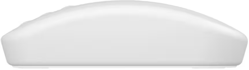 Une souris d'ordinateur blanche isolée sur fond blanc.