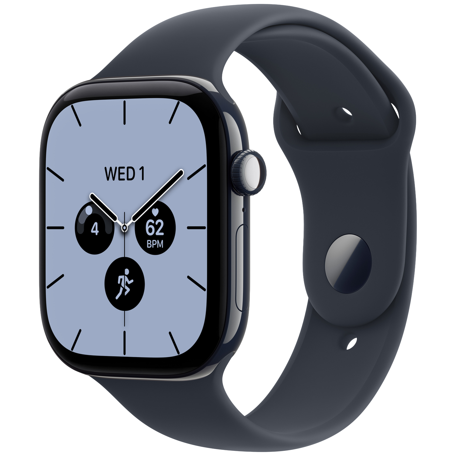 Apple Watch Series 12 GPs + Cellular 46mm - Night Blue Ceramic Case Sport Band M/l Smartwatch Navy