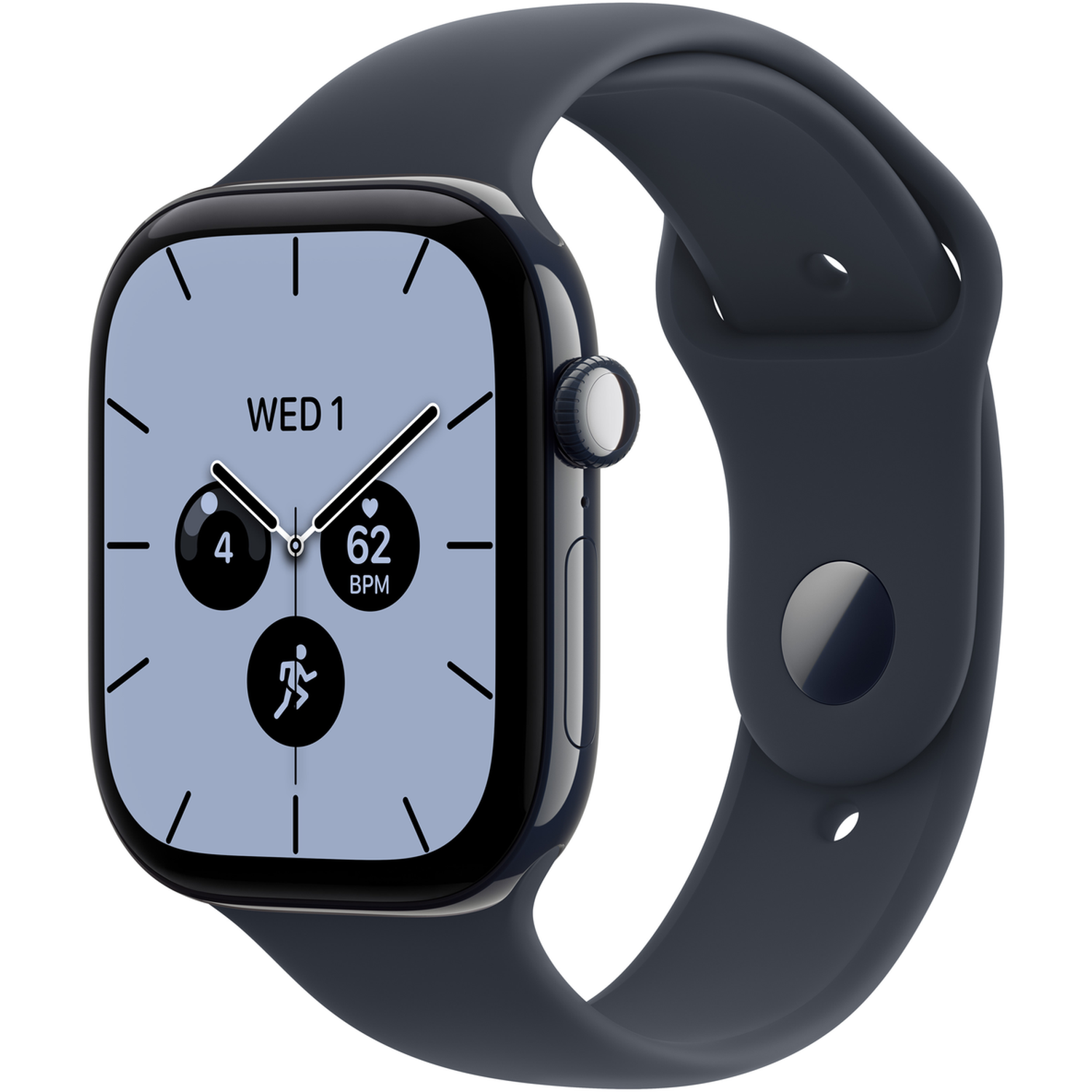 Apple Watch Series 12 GPs + Cellular 46mm - Night Blue Ceramic Case Sport Band S/m Smartwatch Navy