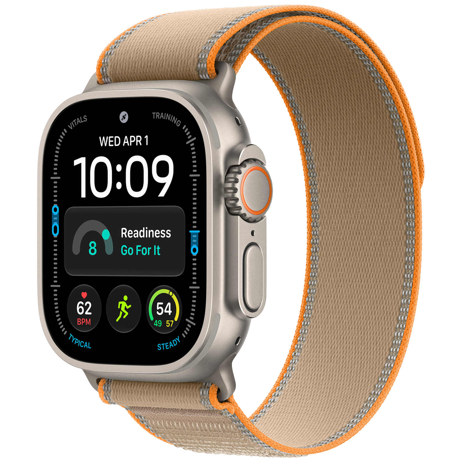 Apple Watch Ultra 4 GPs + Cellular 49mm Natural Titanium Case - Sand Trail Loop S/m Smartwatch