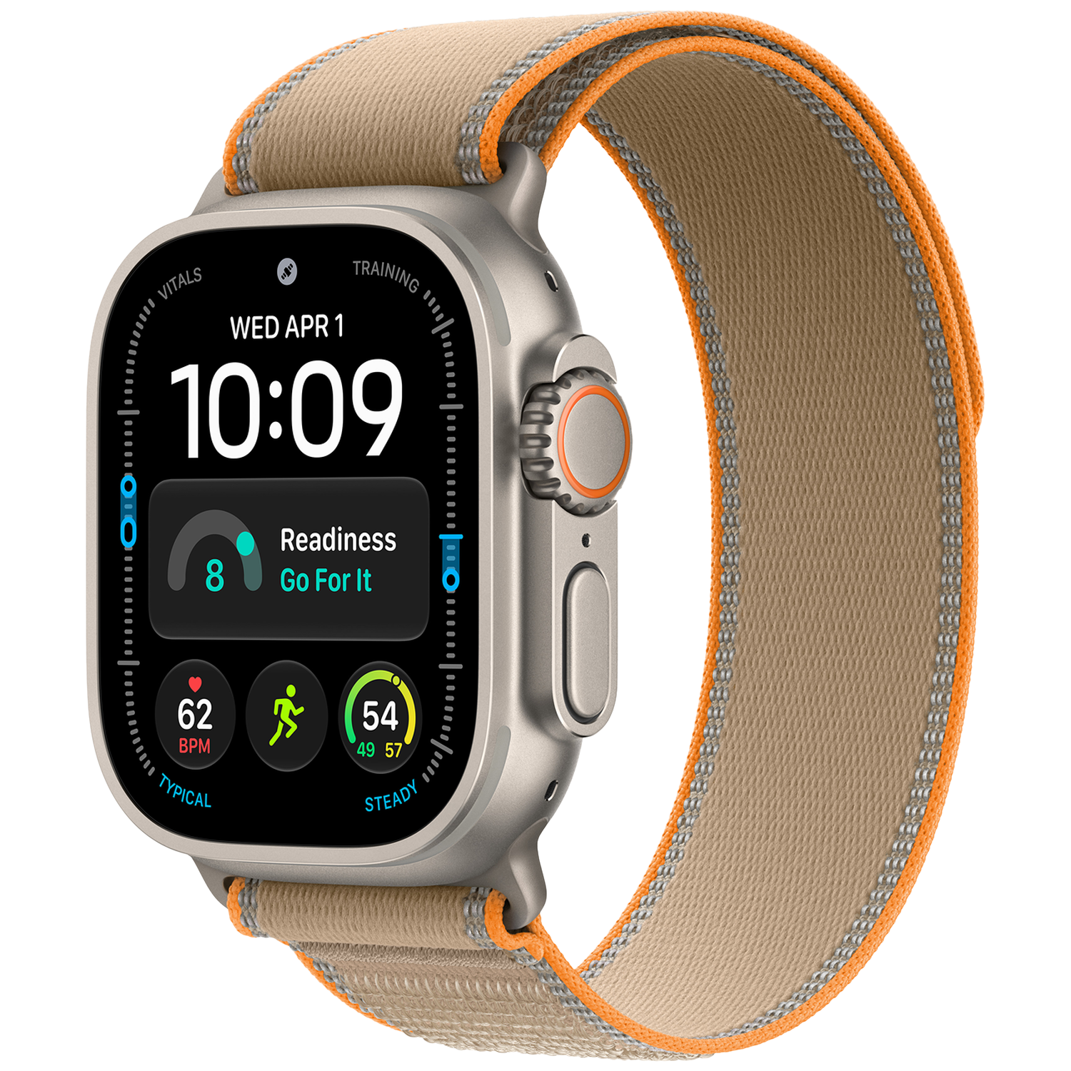 Apple Watch Ultra 4 GPs + Cellular 49mm Natural Titanium Case - Sand Trail Loop M/l Smartwatch