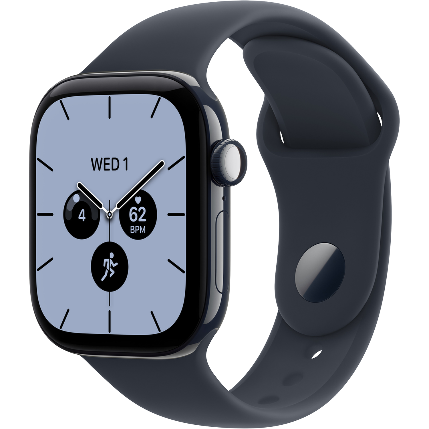 Apple Watch Series 12 GPs + Cellular 42mm - Night Blue Ceramic Case Sport Band S/m Smartwatch Navy