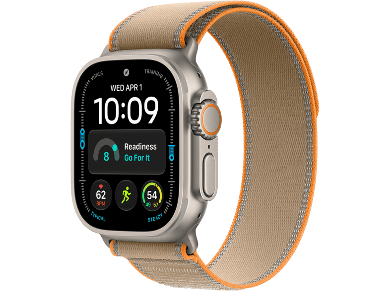 Apple Watch Ultra 4 GPs + Cellular 49mm Natural Titanium Case - Sand Trail Loop S/m