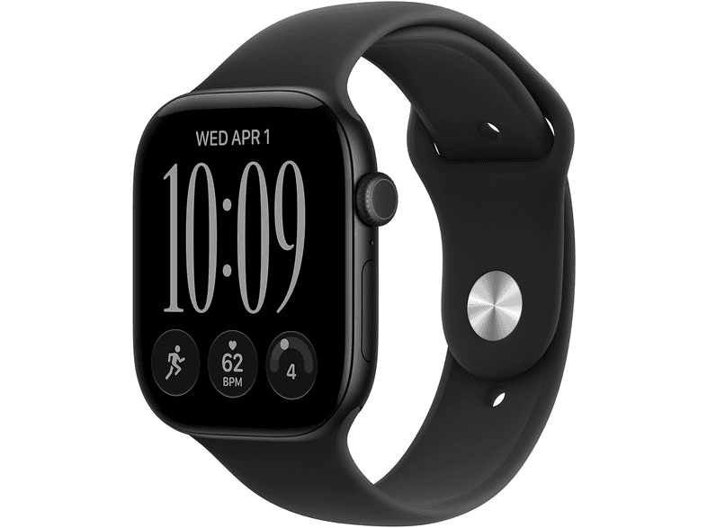 Apple Watch Series 12 GPs 46mm - Black Aluminium Case Sport Band S/m