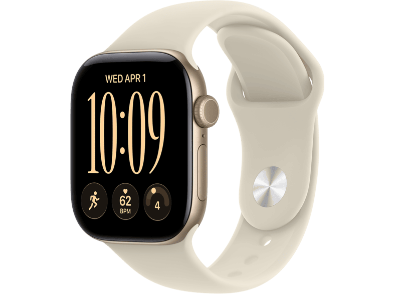 Apple Watch Series 12 GPs 42mm - Light Gold Aluminium Case Sand Sport Band M/l