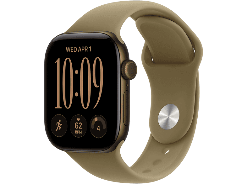 Apple Watch Series 12 GPs 42mm - Dark Bronze Aluminium Case Olive Sport Band M/l