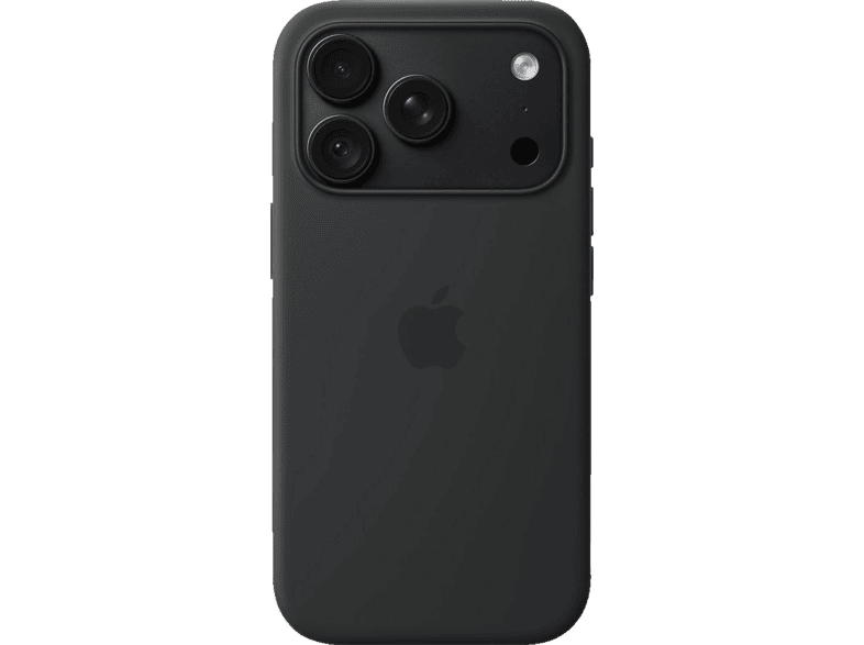Apple Silikon Case mit MagSafe Backcover, für Apple iPhone 18 Pro, Black; Handyhülle