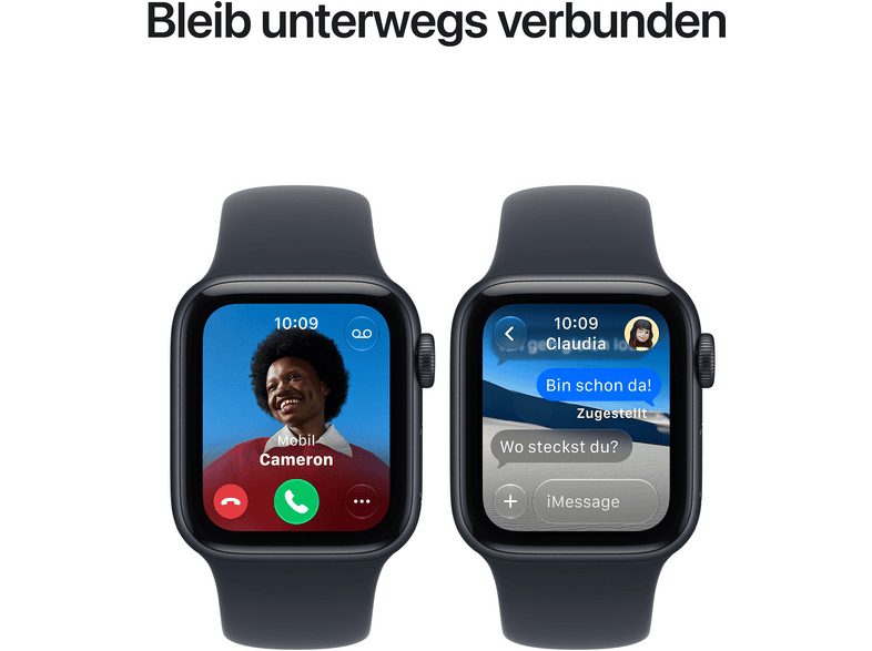 Apple Watch SE 3 (2026) GPS 40mm Starlight Aluminium Case mit Sand Sport Band, S/M; Smartwatch — Foto 4 von 5
