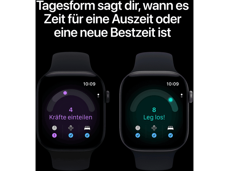 Apple Watch Series 12 GPS + Cellular 42mm Dunkelbronze Aluminum mit Sport Band - S/M, Oliv; Smartwatch — Foto 3 von 5