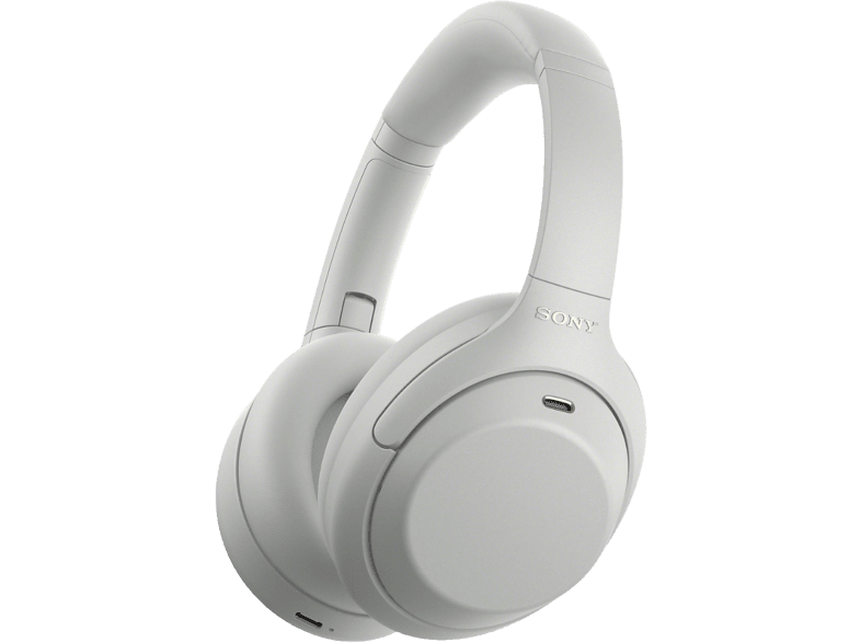 Auriculares inalámbricos - Sony WH-1000XM4C, Noise Cancelling, 34h, Hi-Res, HD Cancelling Processor QN1, Conexión multipunto, iOS/Android, Plata