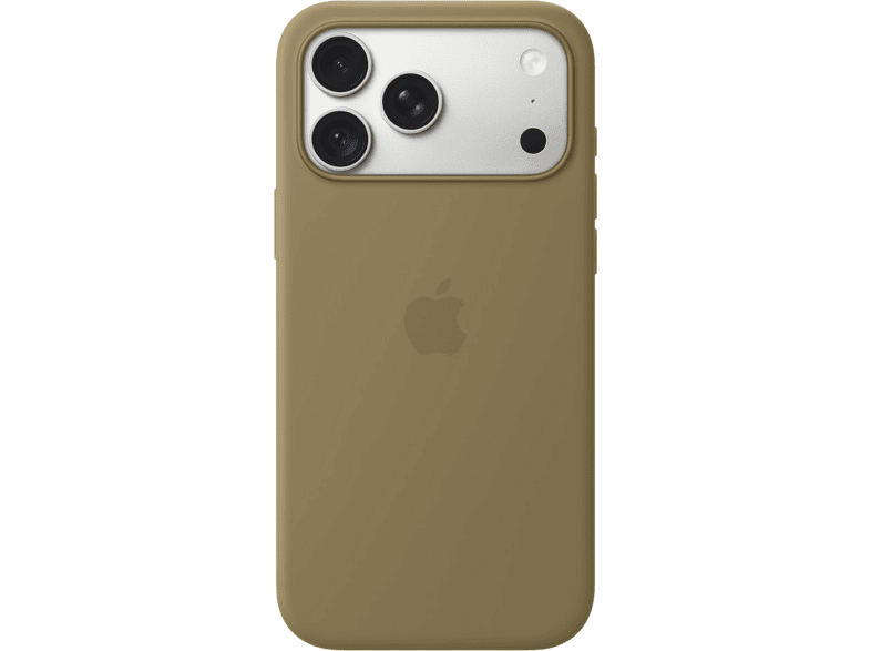 Coque en silicone Apple avec MagSafe pour iPhone 18 Pro Max Olive
