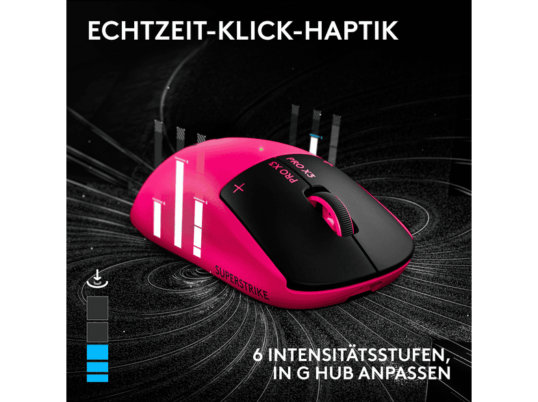 Logitech G pro X3 superstrike Gaming-Maus Pink Eclipse — Foto 5 von 5