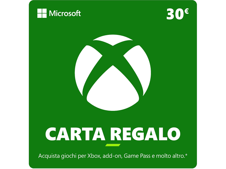 Xbox Gift Card [Valore: 30 euro] Digitale - Per l'Italia