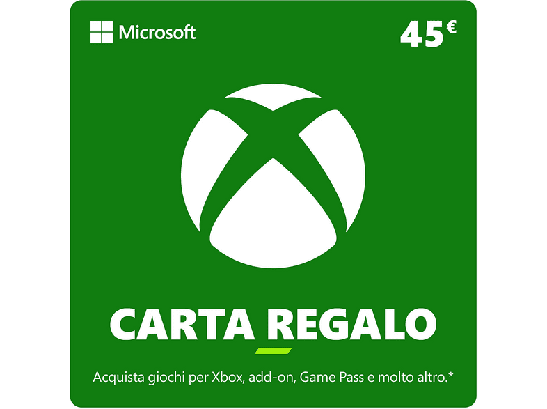 Xbox Gift Card [Valore: 45 euro] Digitale - Per l'Italia