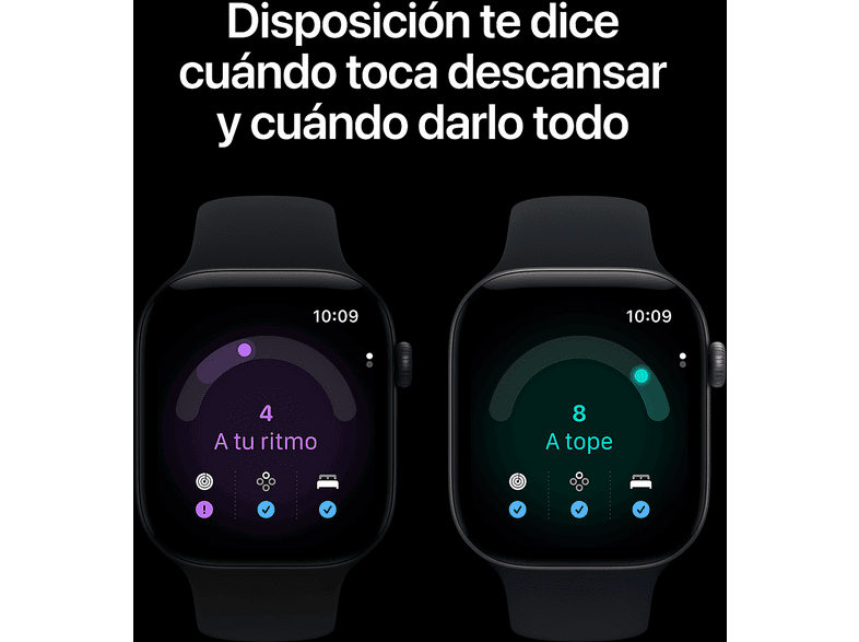 Apple Watch Series 12 (2026), GPS, 42mm, Caja de aluminio Dorado claro, Correa deportiva Arena, Talla S/M, Siri AI – imagen 2