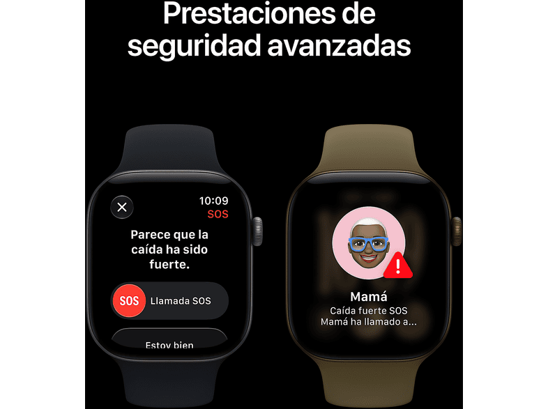 Apple Watch Series 12 (2026), GPS, 42mm, Caja de aluminio Dorado claro, Correa deportiva Arena, Talla S/M, Siri AI – imagen 3