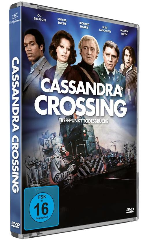 DVD-Hülle von Cassandra Crossing mit Besetzung und einer Tierszene.