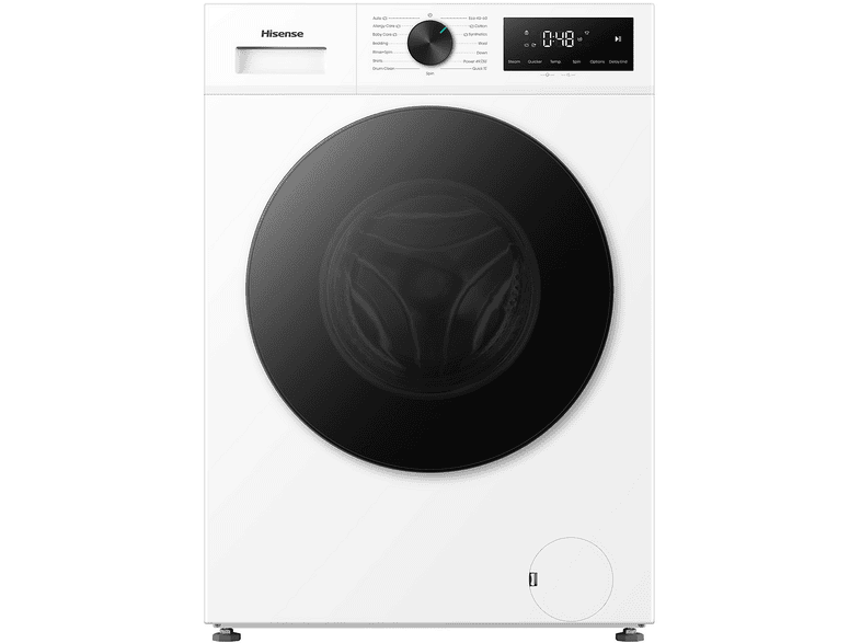 HISENSE WF1I1142BWL2 LAVATRICE, Caricamento frontale, 11 kg, 15 programmi, Profondità 59 cm, Giri 1400 rpm, Bianco, livello rumorosità centrifuga 72 dB(A), Classe A