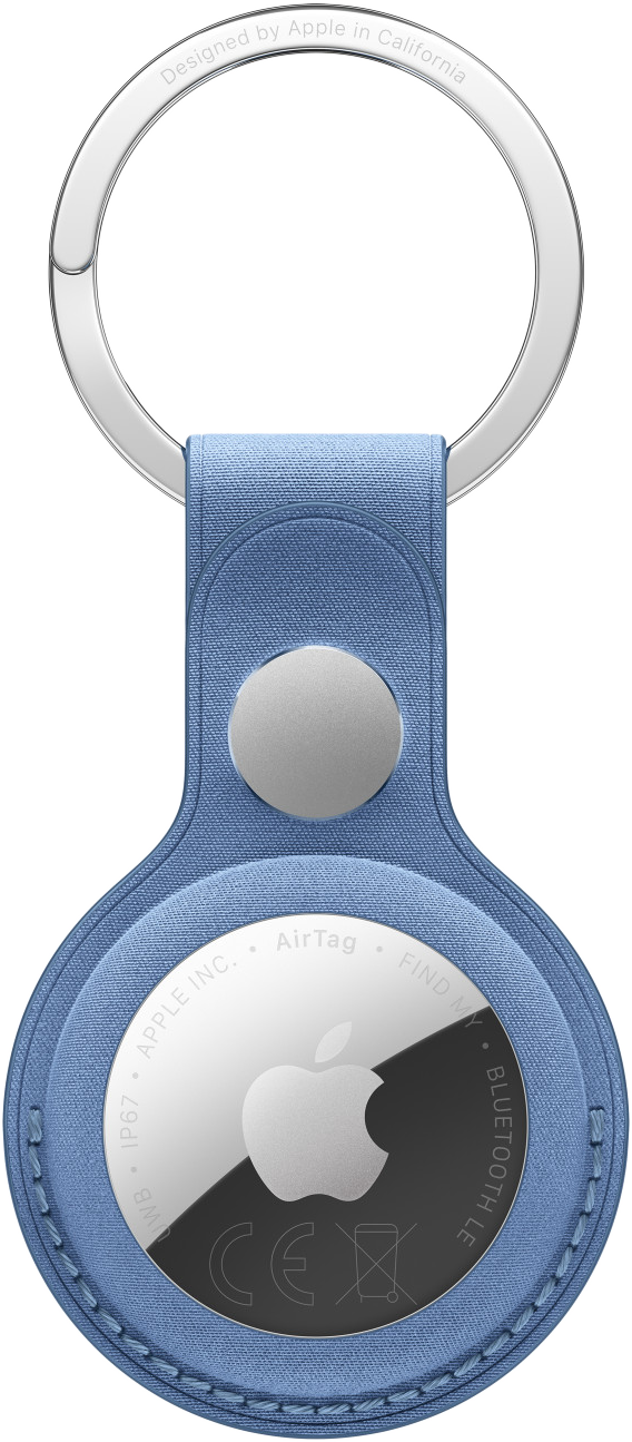APPLE AirTag FineWoven-szövetkulcstartó – iringókék (MKG14ZM/A)