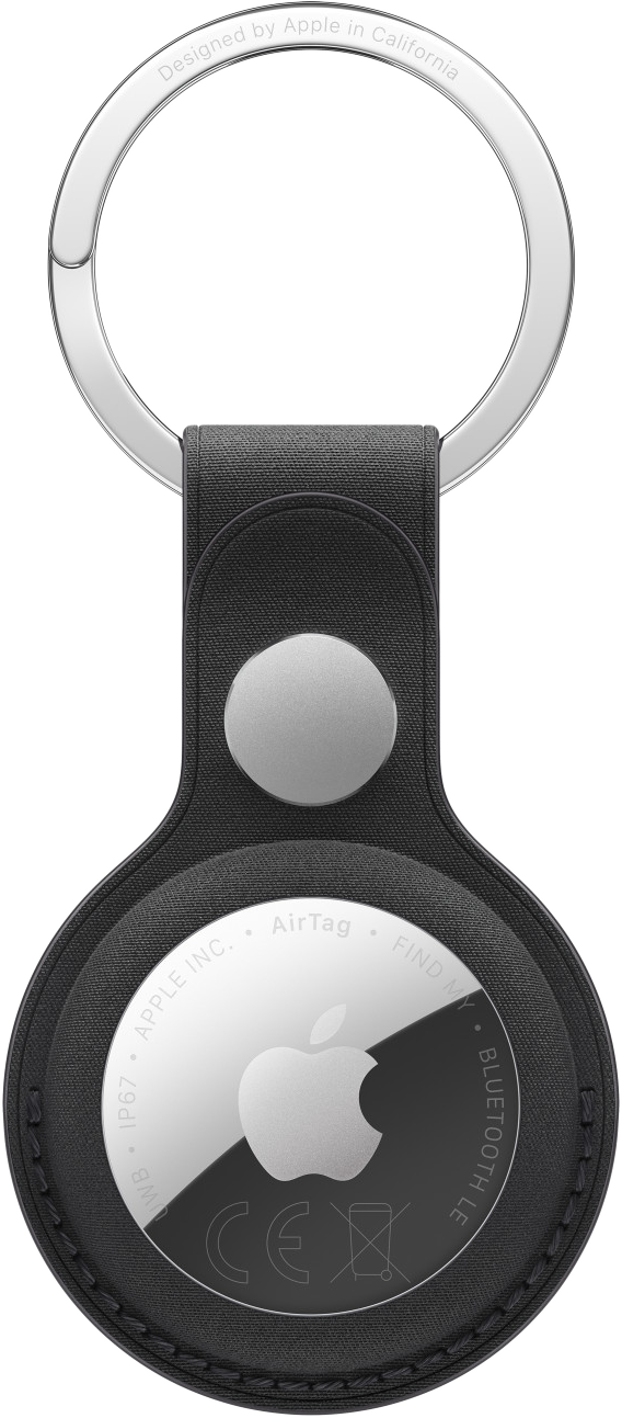 APPLE AirTag FineWoven-szövetkulcstartó – fekete (MKG44ZM/A)