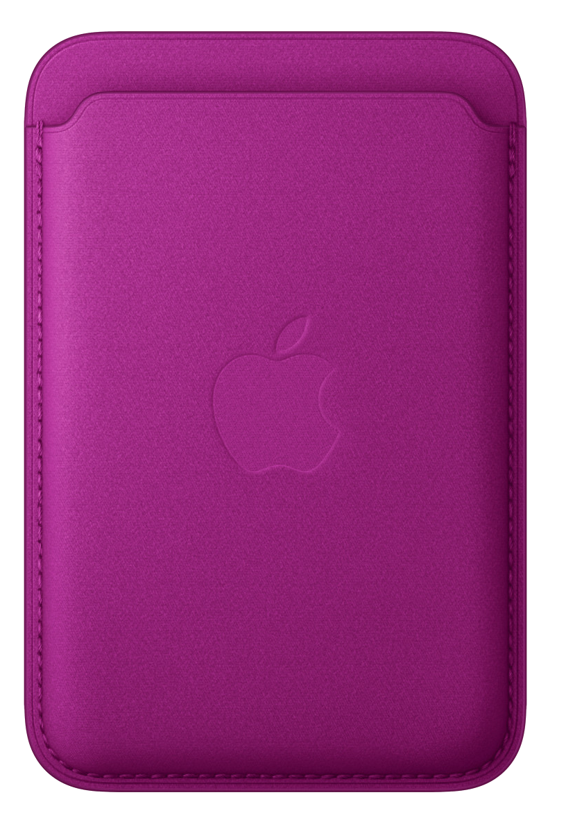 APPLE MagSafe-rögzítésű iPhone FineWoven-szövettárca – magenta (MK9G4ZM/A)